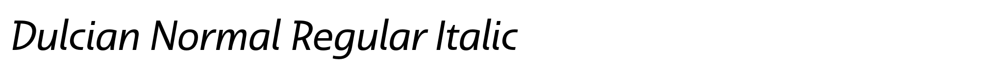 Dulcian Normal Regular Italic image